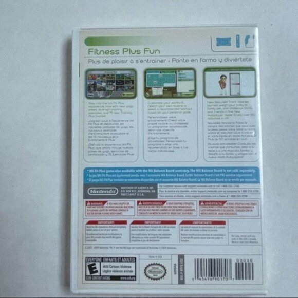 Wii Fit Plus Only for Owners of Original Wii Fit Wii Balance Board Untested - Picture 2 of 4